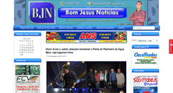 Desktop Screenshot of bomjesusnoticias.com.br